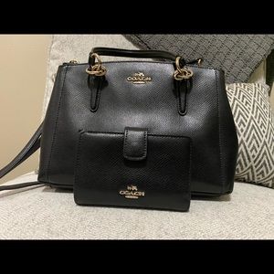 Coach black Handbag & wallet